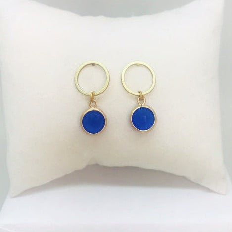 Pendientes 22 Botones Azules